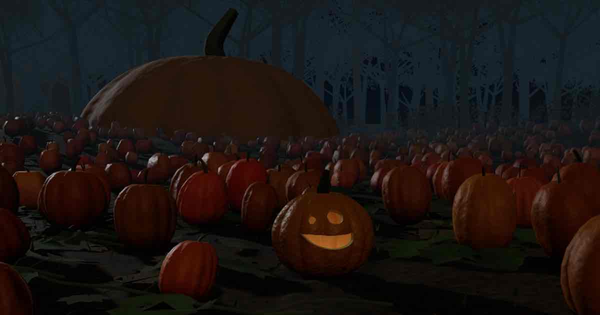 Screenshot of Great Pumpkin: Carve a 3D, realistic jack-o-lantern from 100 stencils or your own photo, print the stencil for a real pumpkin, and share the whole pumpkin in a link. Do you believe?